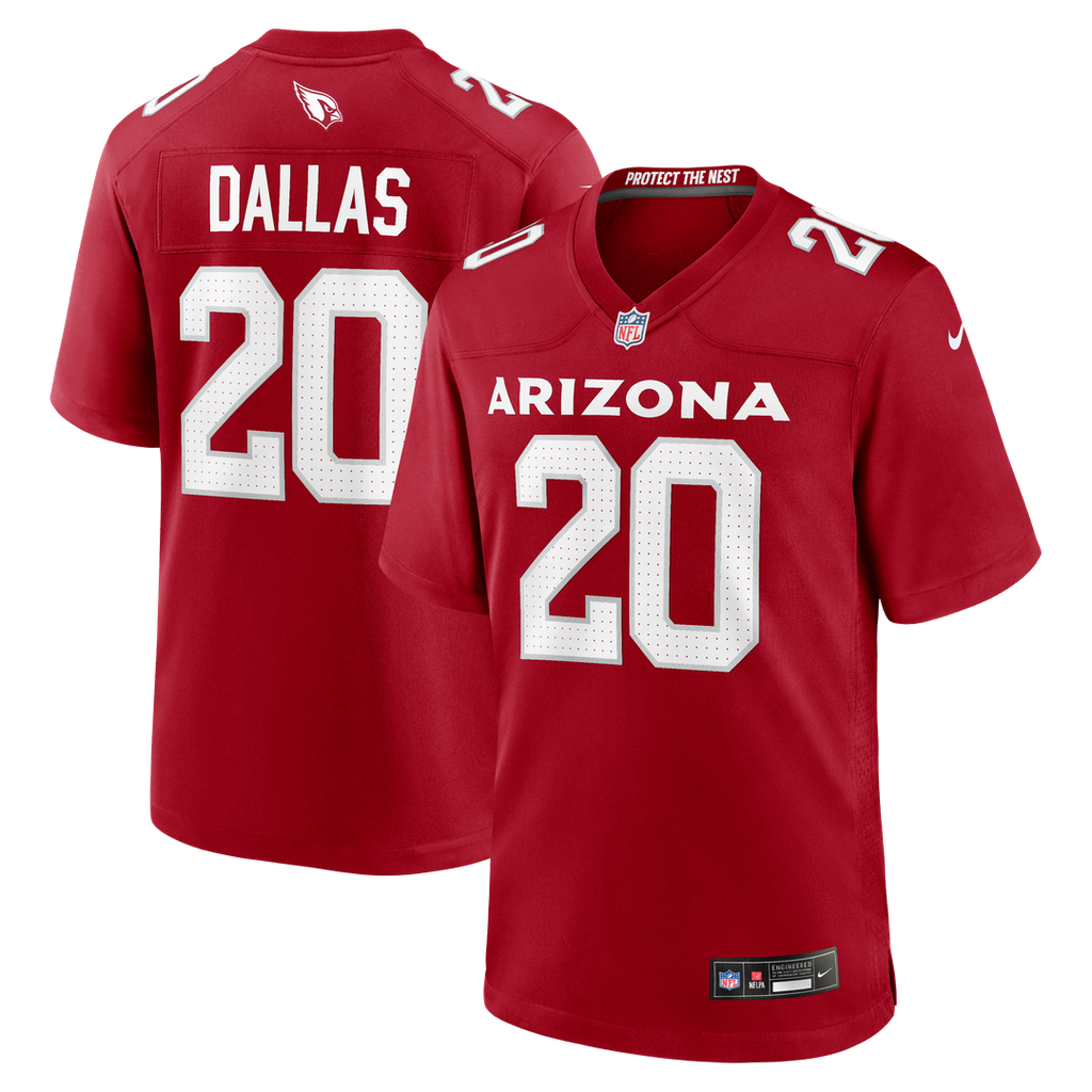 DeeJay Dallas Arizona Cardinals Team Game Jersey - Cardinal