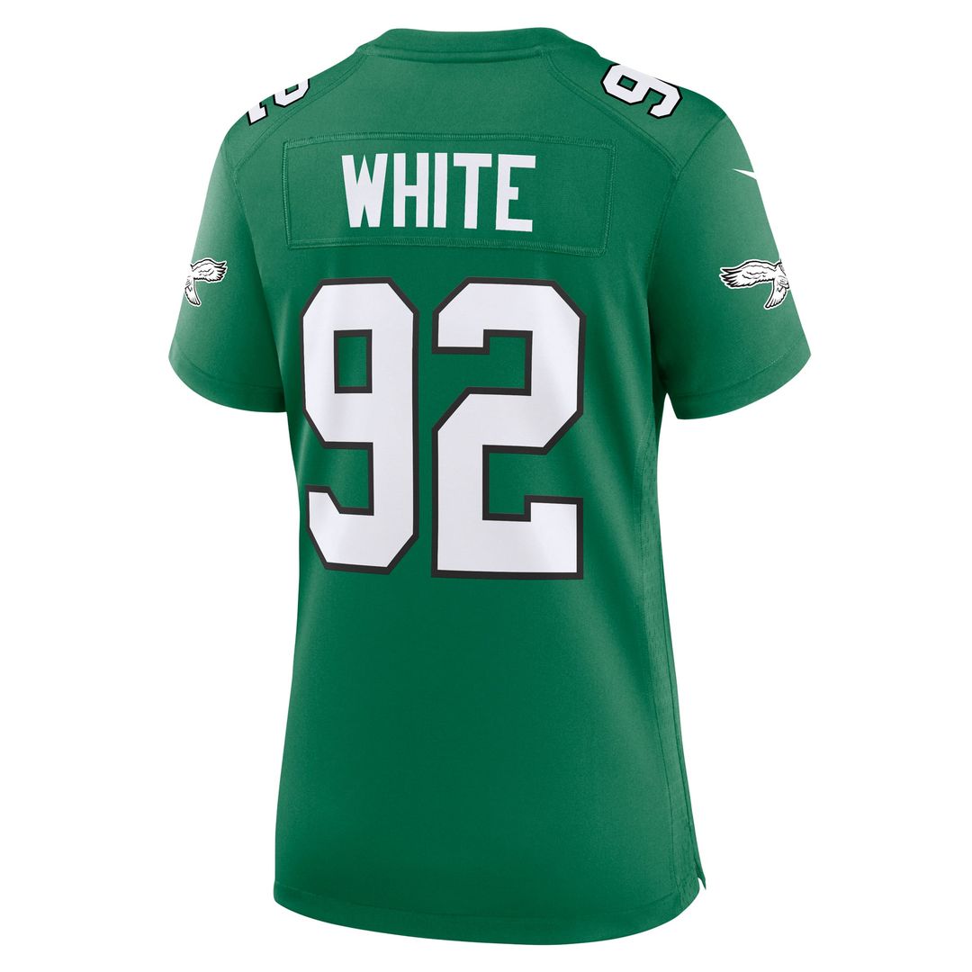 Reggie White Philadelphia Eagles Women's Alternate Game Jersey - Kelly Green