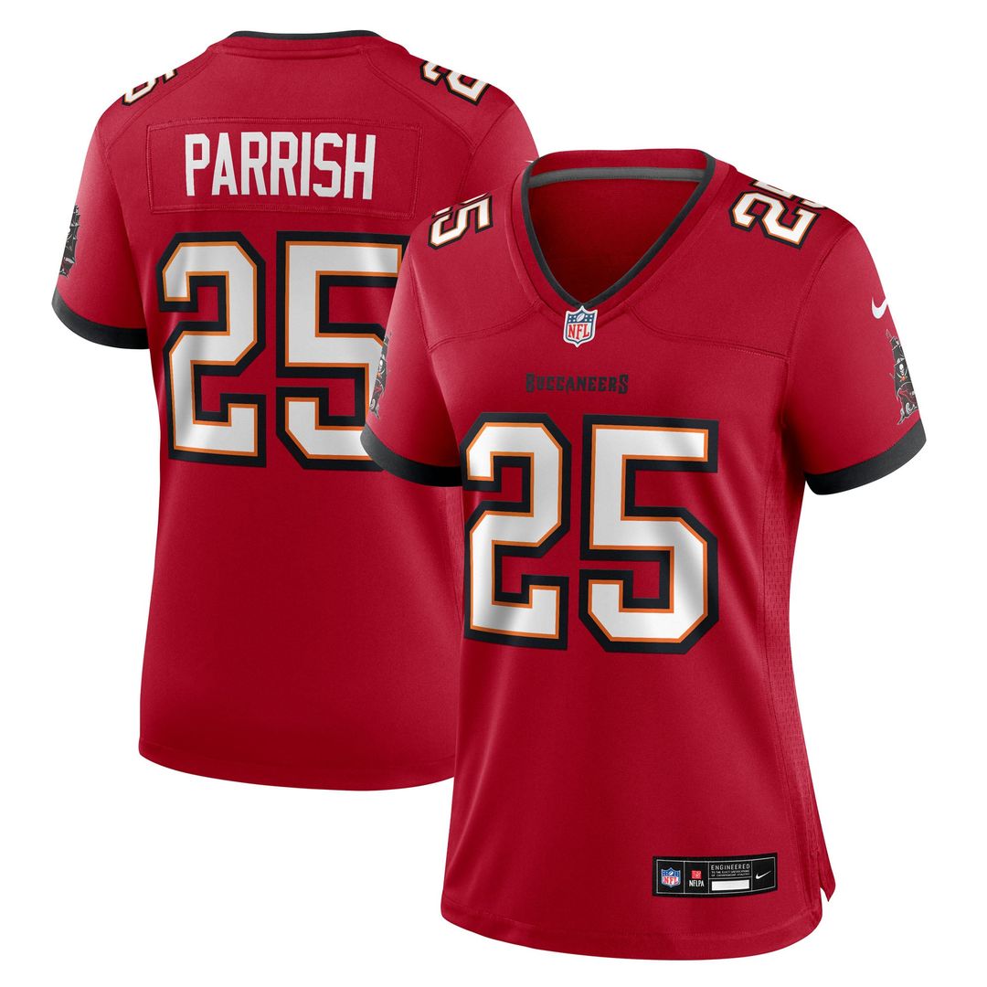 Jacob Parrish Tampa Bay Buccaneers Women's Team Game Jersey - Red