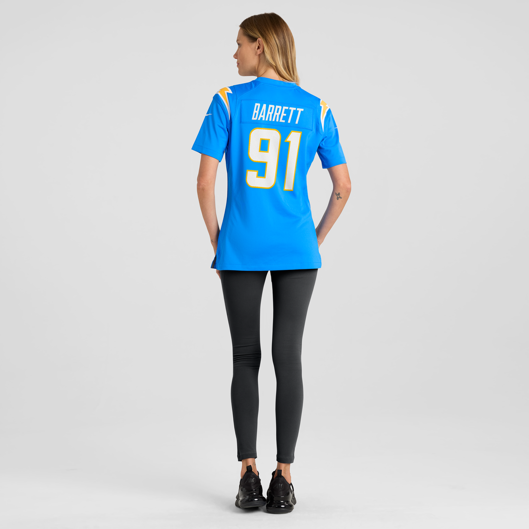 Nick Barrett Los Angeles Chargers Women's Team Game Jersey - Powder Blue