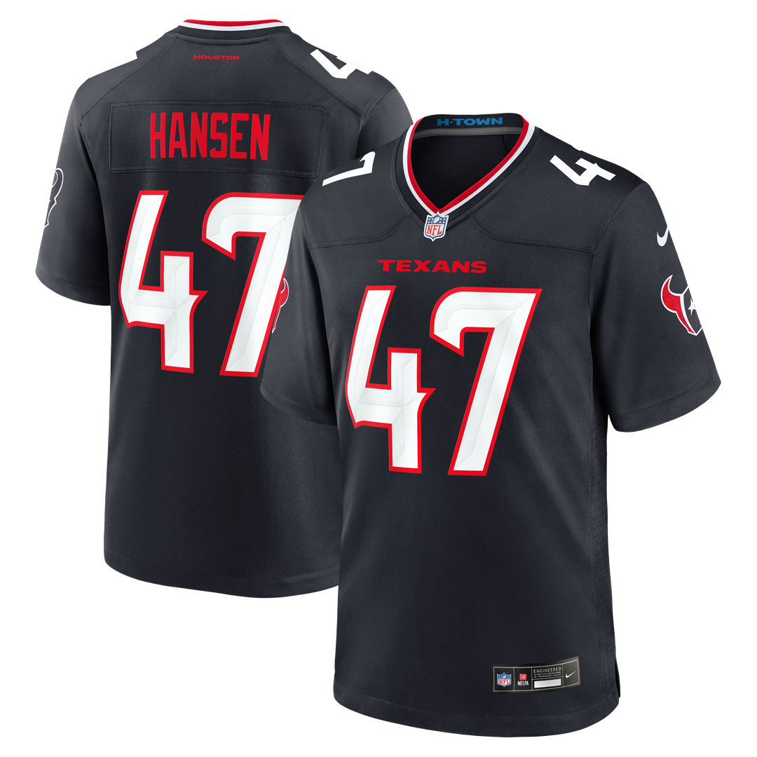 Louis Hansen Houston Texans Team Game Jersey - Navy