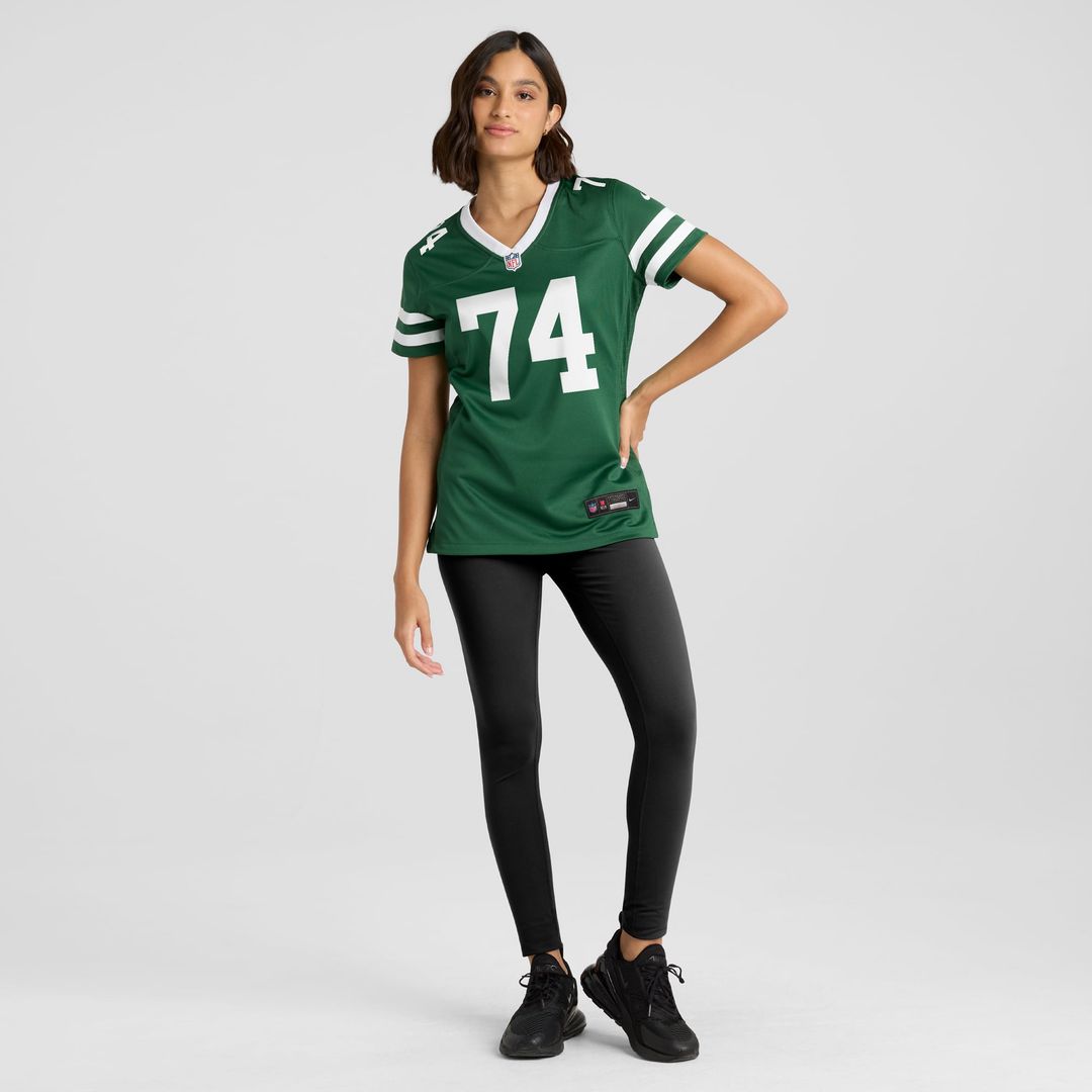 Olu Fashanu New York Jets Women's Game Jersey - Legacy Green