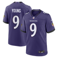 Zion Young Baltimore Ravens Team Game Jersey - Purple