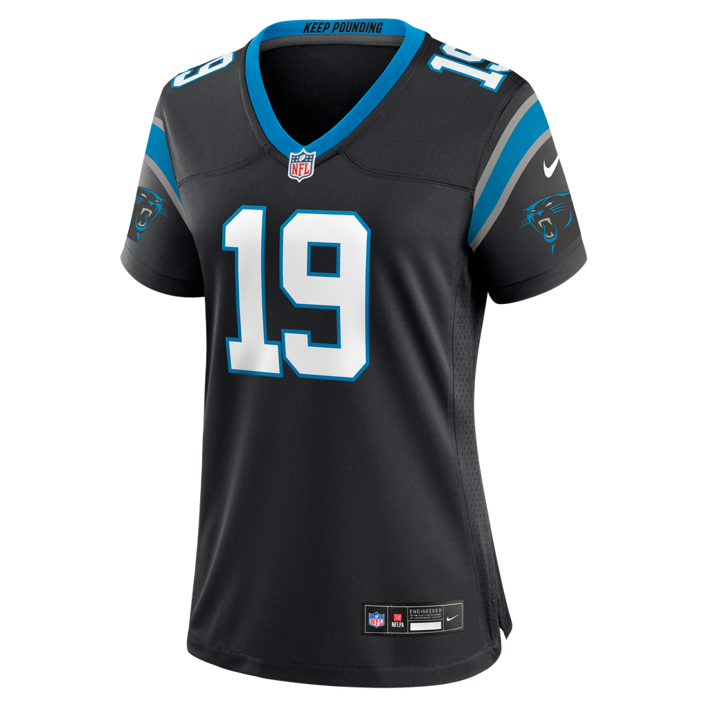Chris Brazzell II Carolina Panthers Women's Team Game Jersey - Black