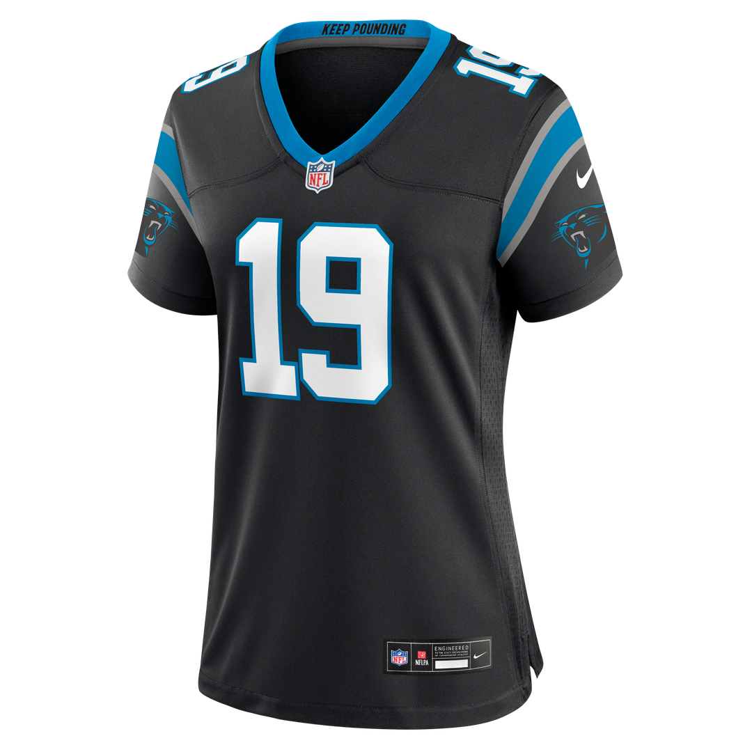 Chris Brazzell II Carolina Panthers Women's Team Game Jersey - Black