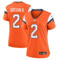 Patrick Surtain II Denver Broncos Women's Team Game Jersey - Orange