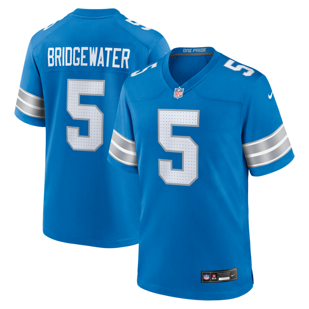 Teddy Bridgewater Detroit Lions Team Game Jersey - Blue