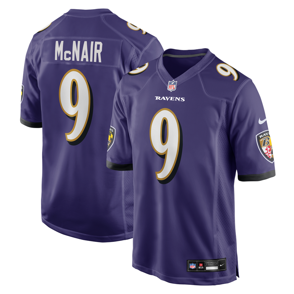 Steve McNair Baltimore Ravens Game Retired Player Jersey - Purple