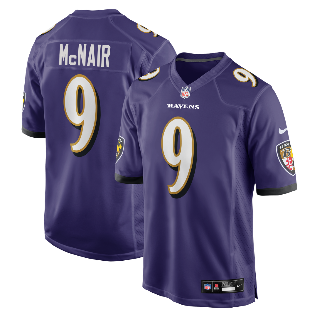 Steve McNair Baltimore Ravens Game Retired Player Jersey - Purple
