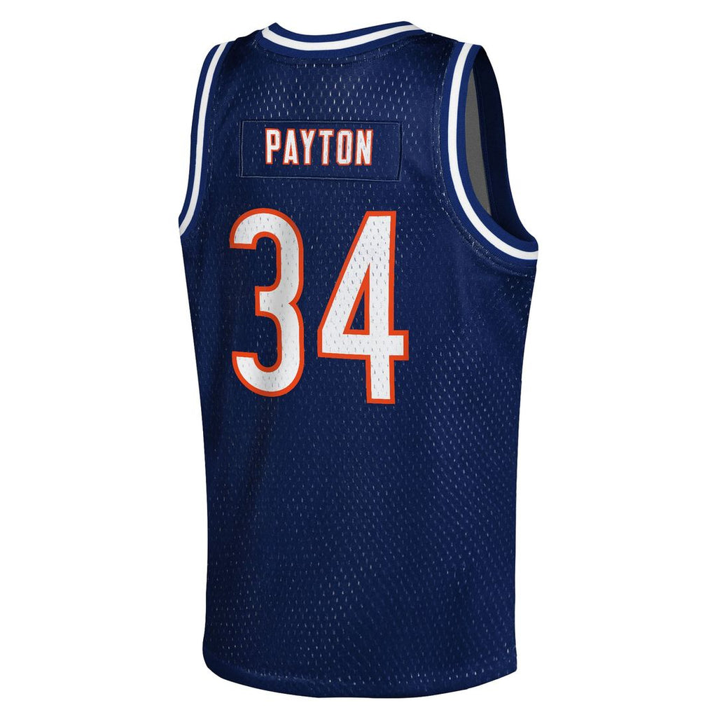 Walter Payton Chicago Bears Youth Retired Player NFL Basketball Fashion Jersey - Navy