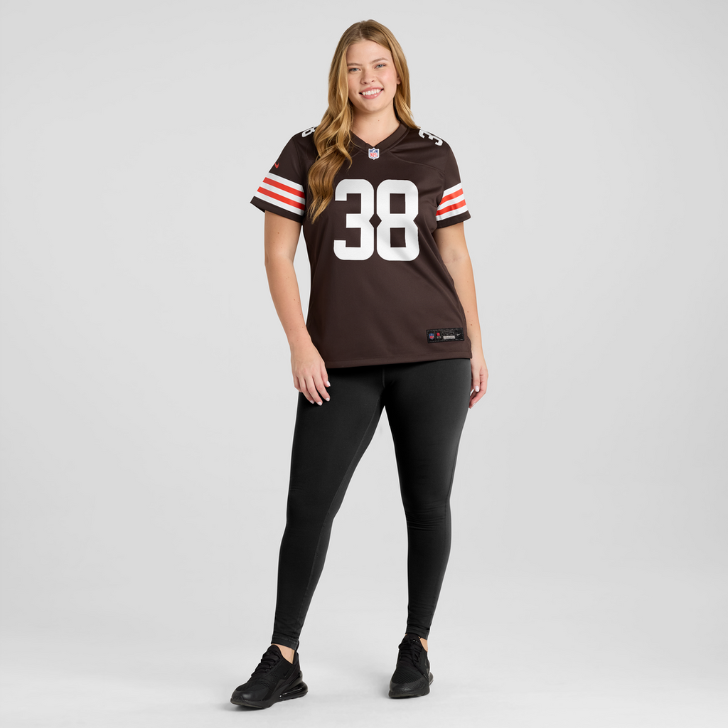 Jaleel McLaughlin Cleveland Browns Women's Team Game Jersey - Brown