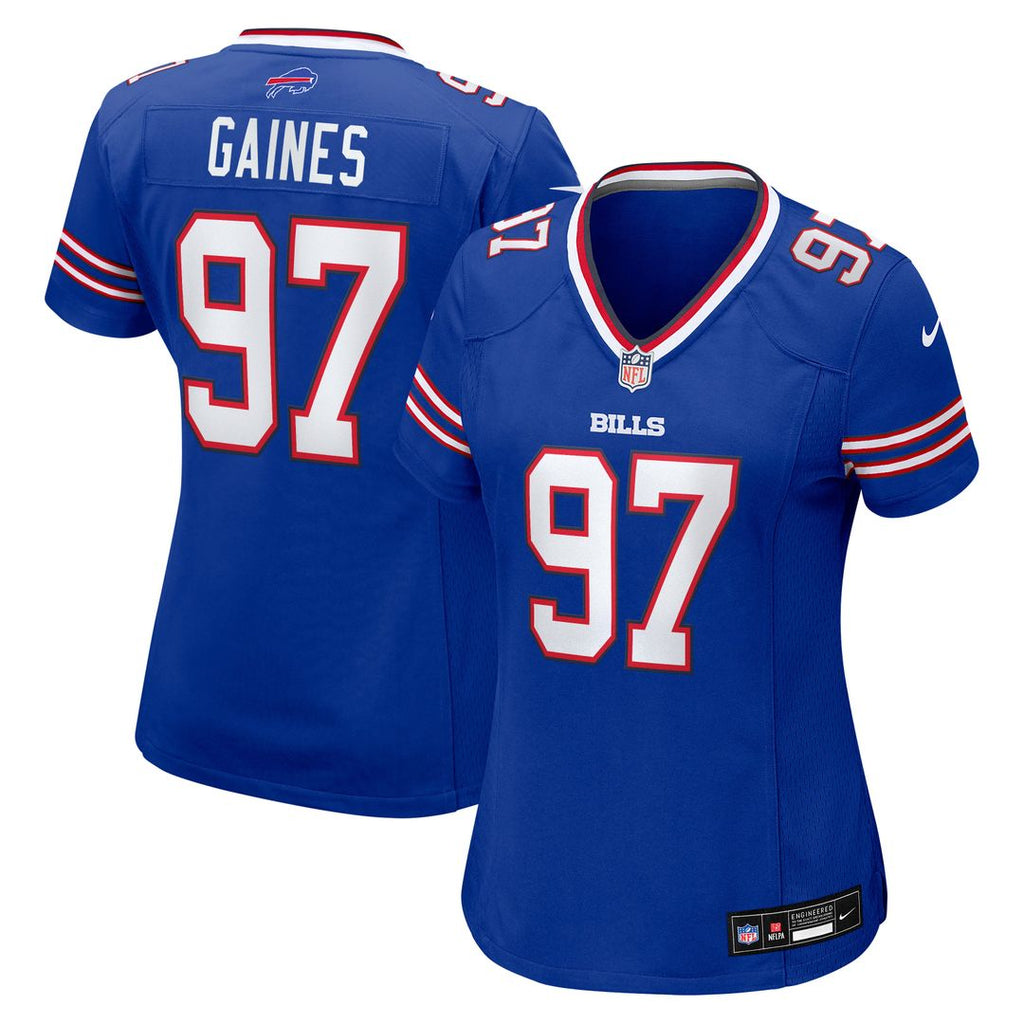Greg Gaines Buffalo Bills Women's Team Game Jersey - Royal