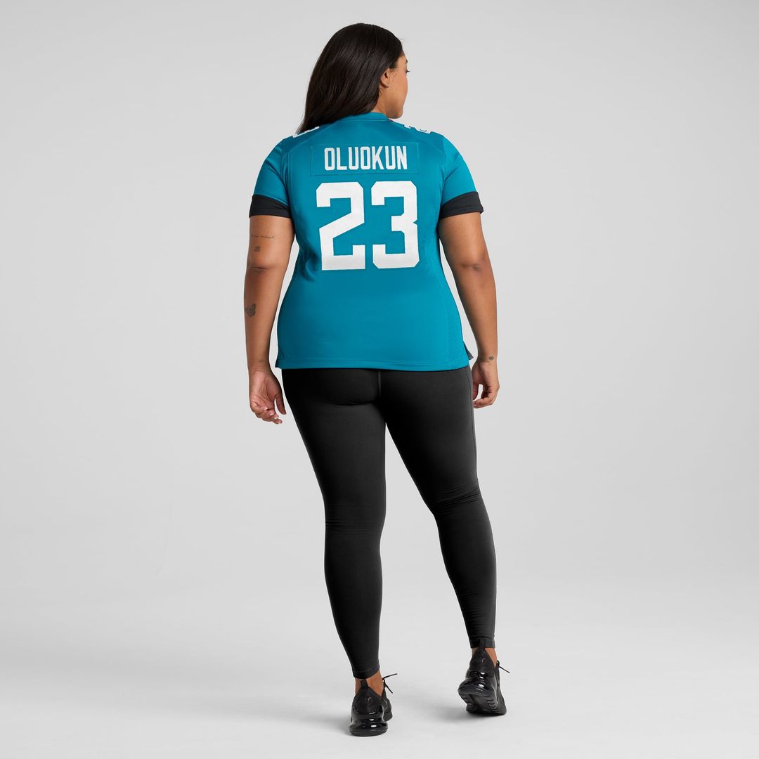Foyesade Oluokun Jacksonville Jaguars Women's Game Player Jersey - Teal