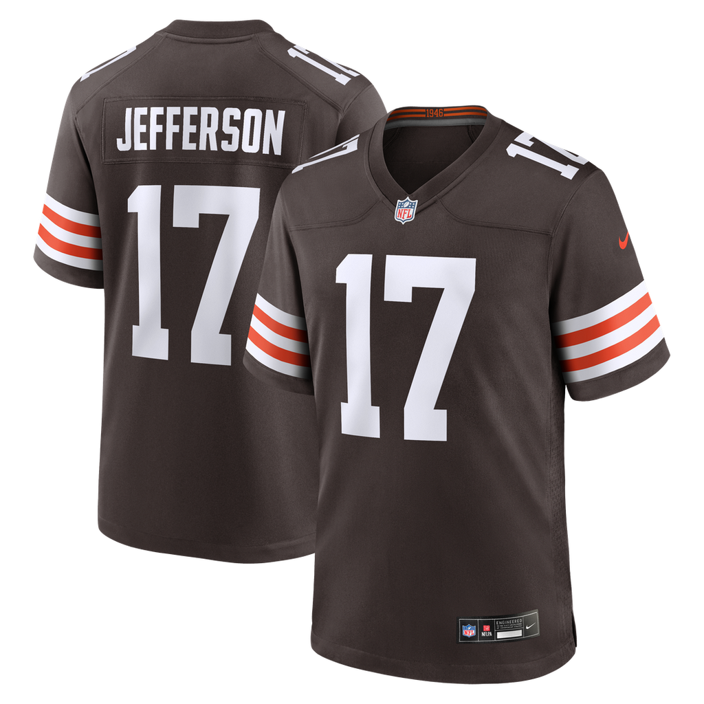 Justin Jefferson Cleveland Browns Game Jersey - Brown