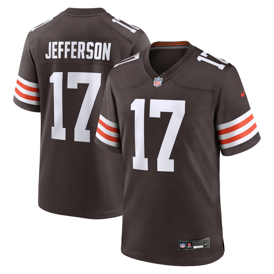 Justin Jefferson Cleveland Browns Game Jersey - Brown