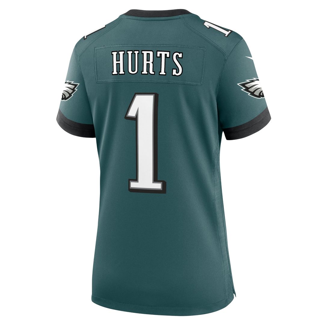 Jalen Hurts Philadelphia Eagles Women's Team Game Jersey - Midnight Green