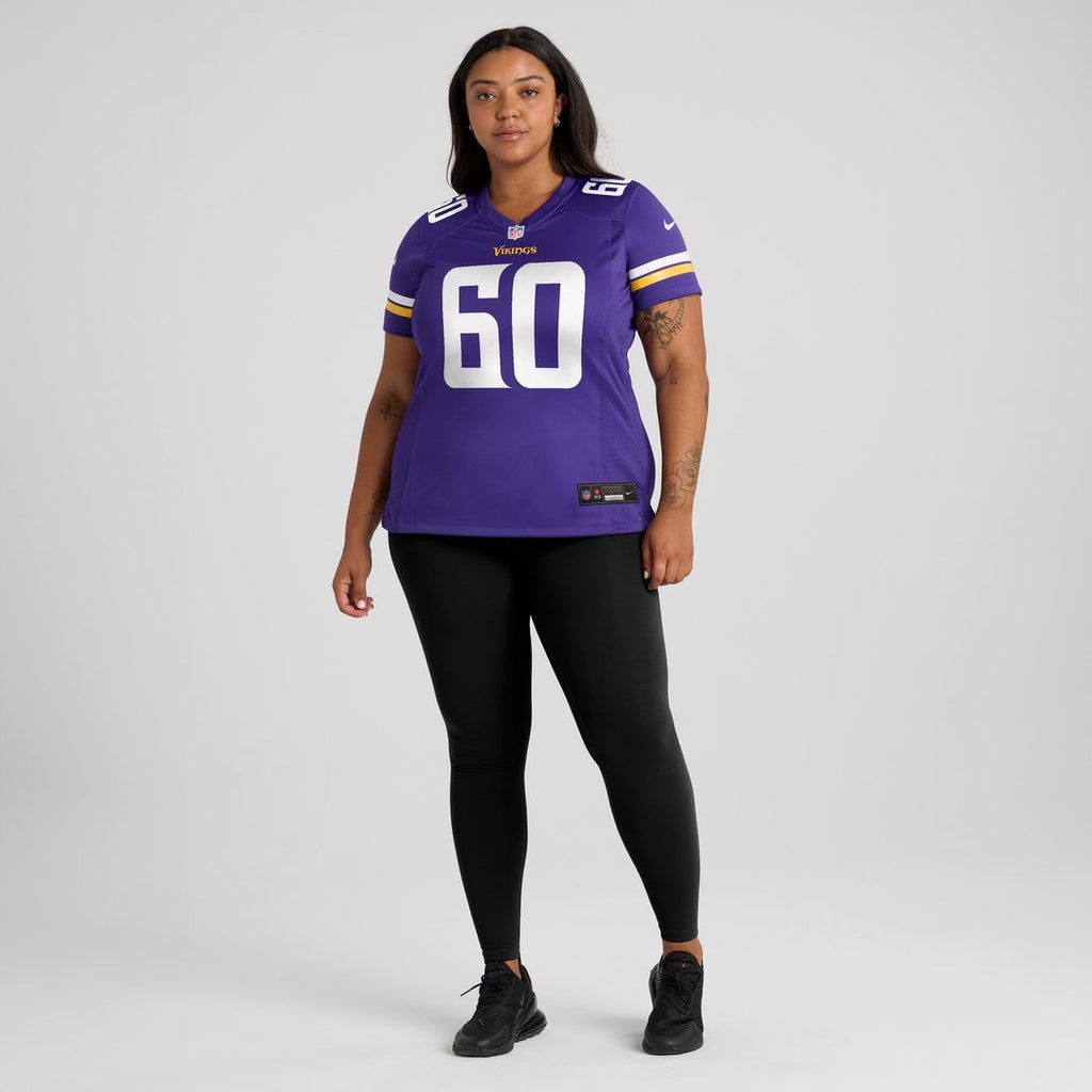 Joe Huber Minnesota Vikings Women's Team Game Jersey - Purple