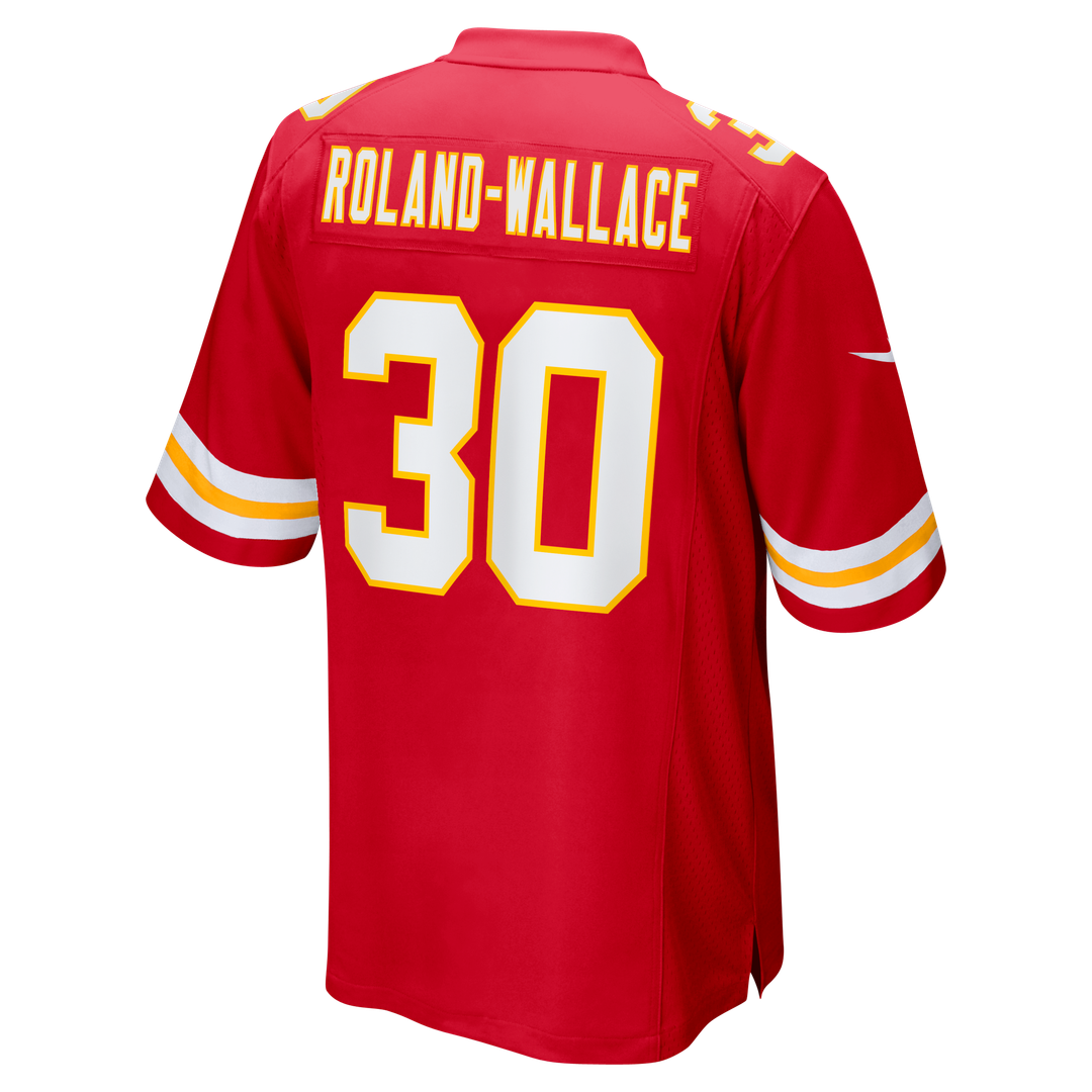 Chris Roland - Wallace Kansas City Chiefs Game Jersey - Red