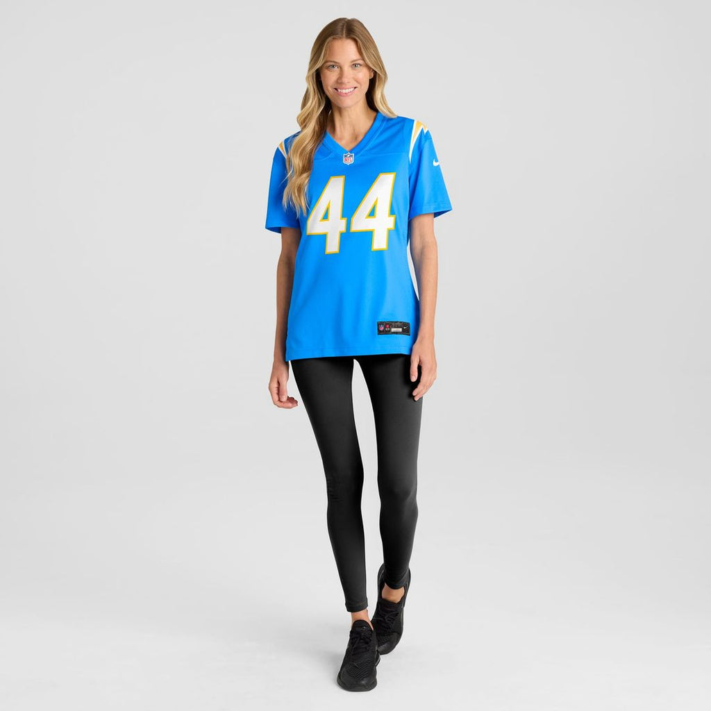 Tanner Muse Los Angeles Chargers Women's Team Game Jersey - Powder Blue