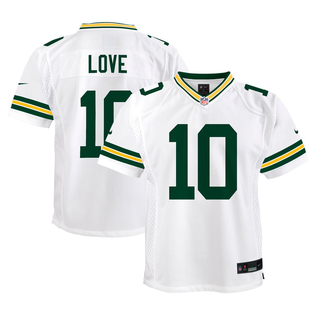Jordan Love Green Bay Packers Youth Game Jersey - Green