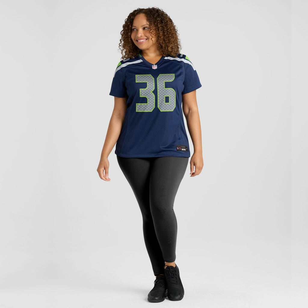 George Holani Seattle Seahawks Women's Team Game Jersey - College Navy
