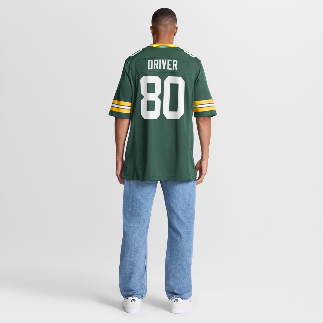 Donald Driver Green Bay Packers Game Retired Player Jersey - Green