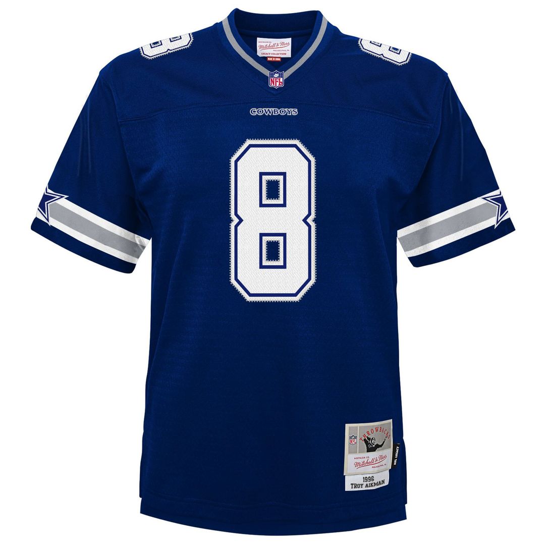 Troy Aikman Dallas Cowboys Youth 1996 Legacy Jersey - Navy
