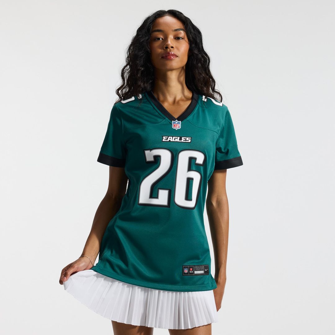 Saquon Barkley Philadelphia Eagles Women's Game Jersey - White