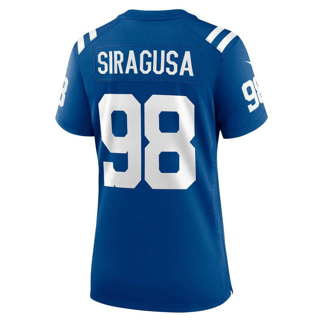 Tony Siragusa Indianapolis Colts Women's Game Retired Player Jersey - Royal