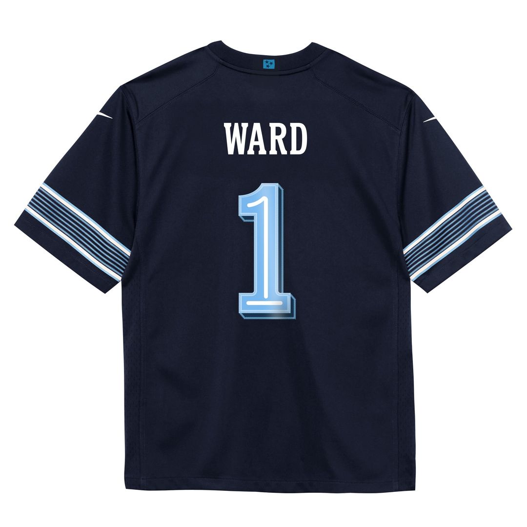 Cameron Ward Tennessee Titans Toddler 2026 Rivalries Collection Game Jersey - Navy