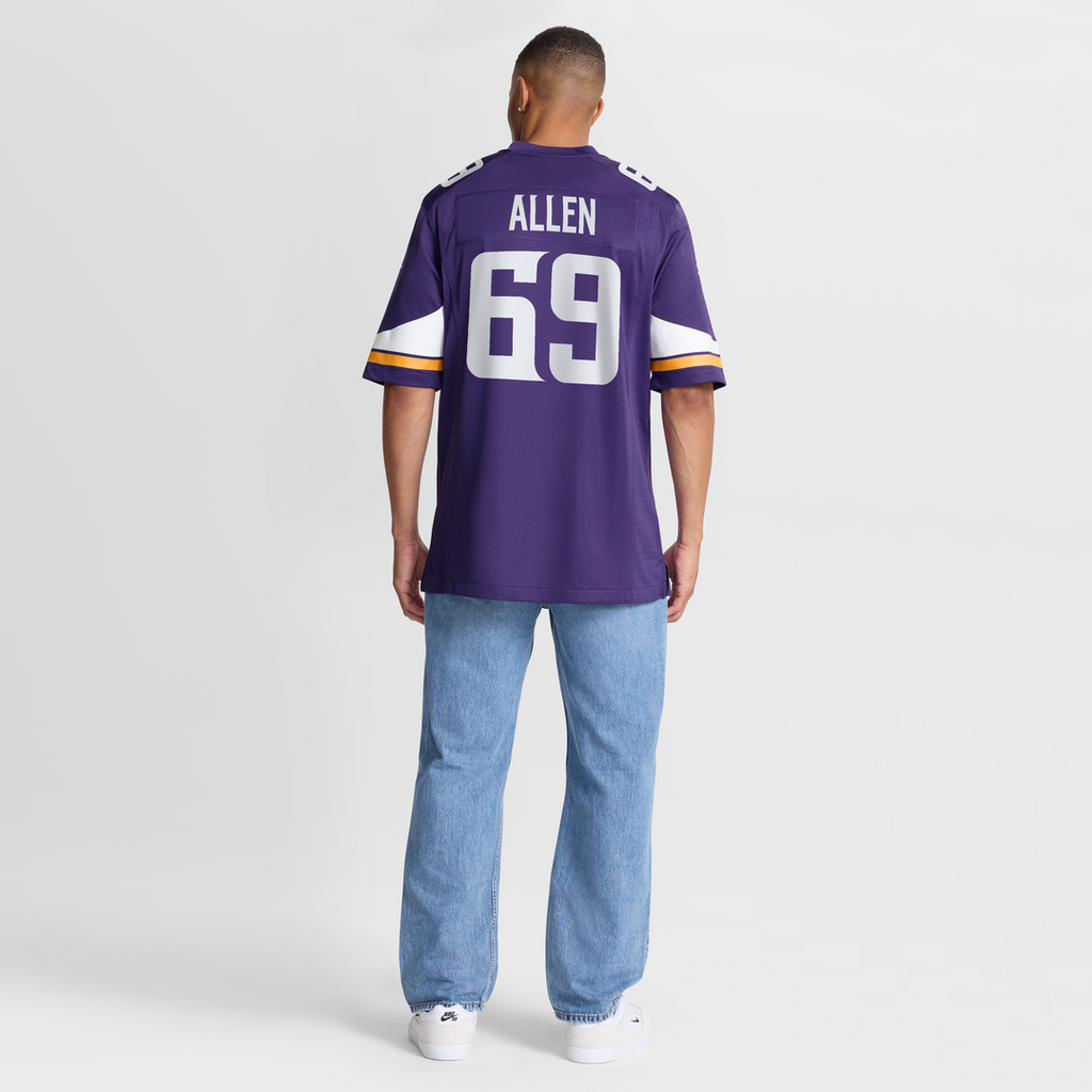 Jared Allen Minnesota Vikings Retired Player Game Jersey - Purple