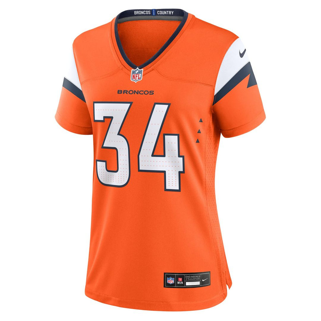 JL Skinner Denver Broncos Women's Team Game Jersey - Orange