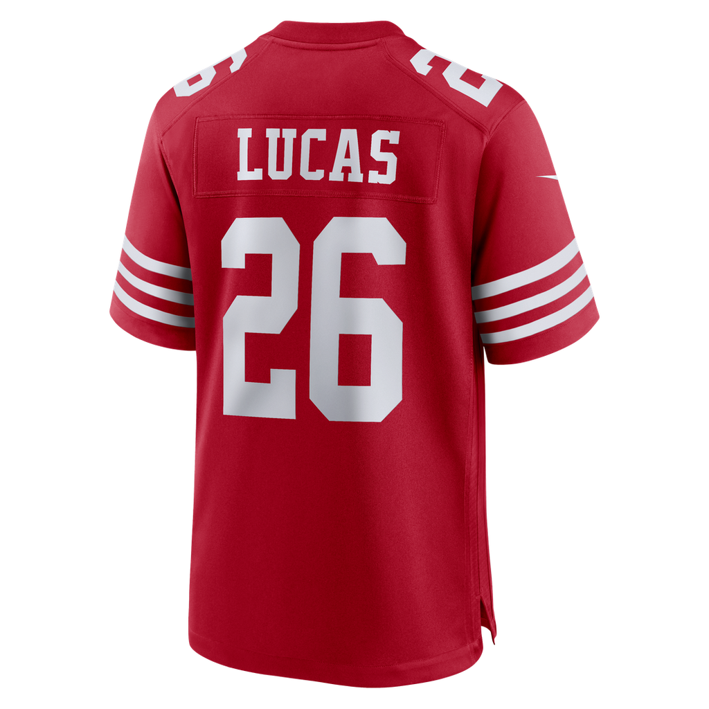 Chase Lucas San Francisco 49ers Team Game Jersey - Scarlet