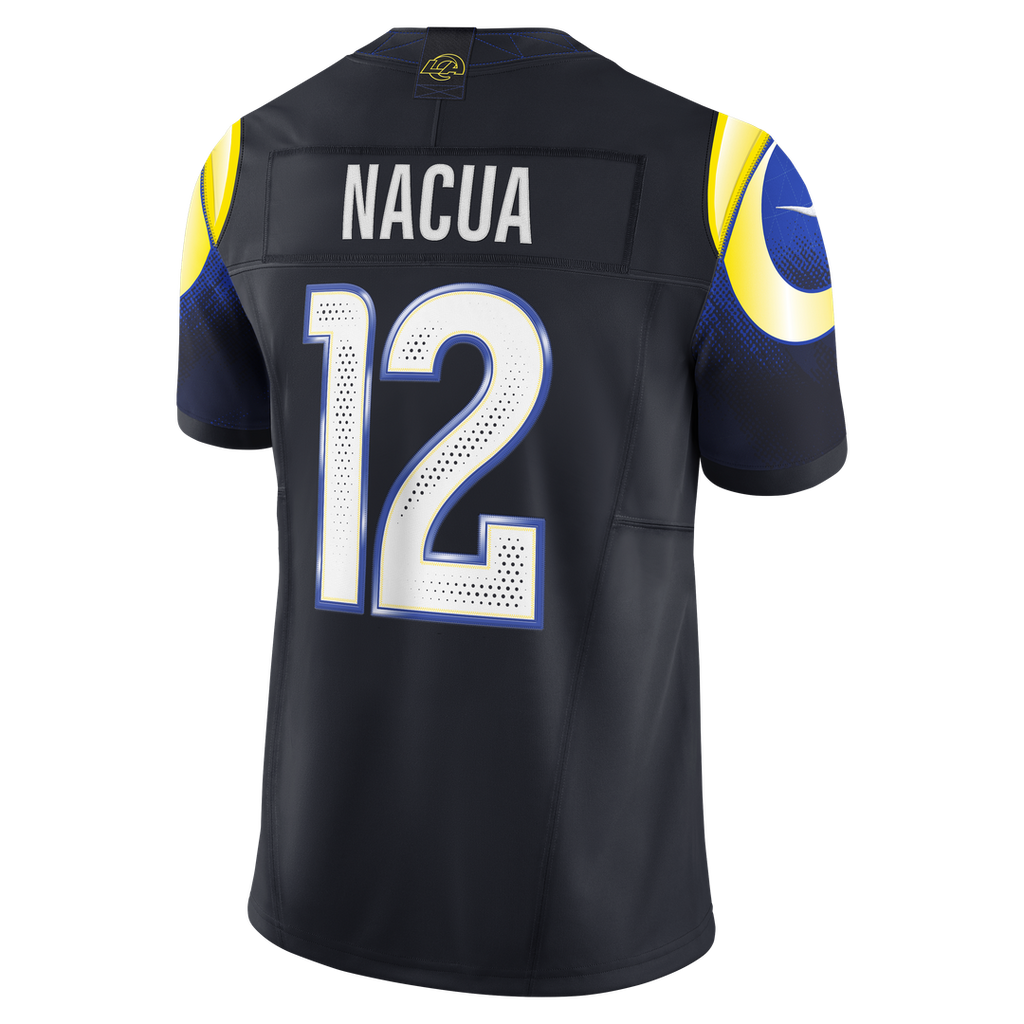 Puka Nacua Los Angeles Rams Rivalries Collection Stitched Limited Jersey - Dark Blue