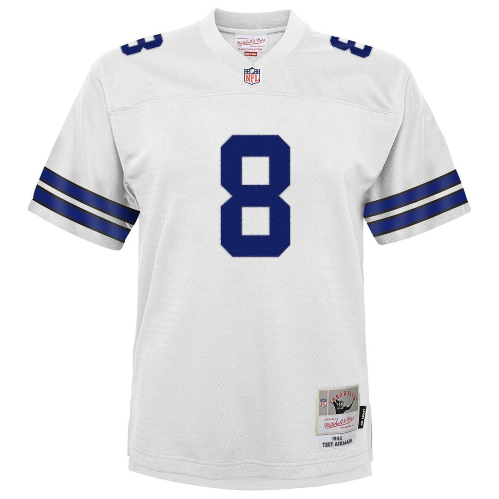 Troy Aikman Dallas Cowboys Youth 1996 Legacy Jersey - Navy