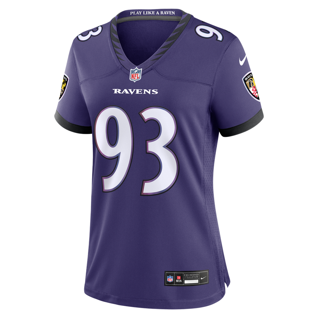Calais Campbell Baltimore Ravens Women's Team Game Jersey - Purple