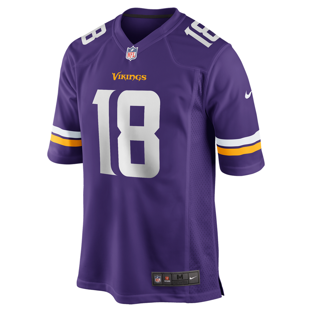 Justin Jefferson Minnesota Vikings Player Game Jersey - Purple