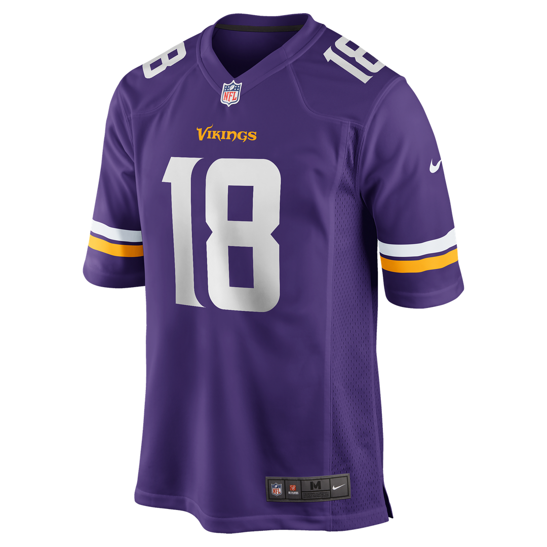 Justin Jefferson Minnesota Vikings Player Game Jersey - Purple