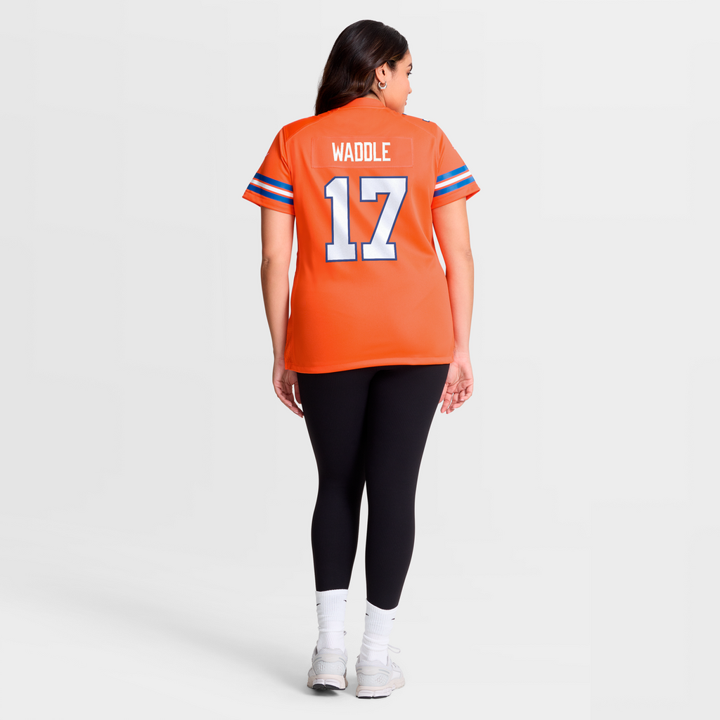 Jaylen Waddle Denver Broncos Women's Mile High Collection 1977 Throwback Game Jersey - Orange