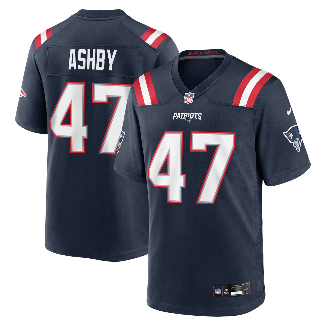 Julian Ashby New England Patriots Team Game Jersey - Navy