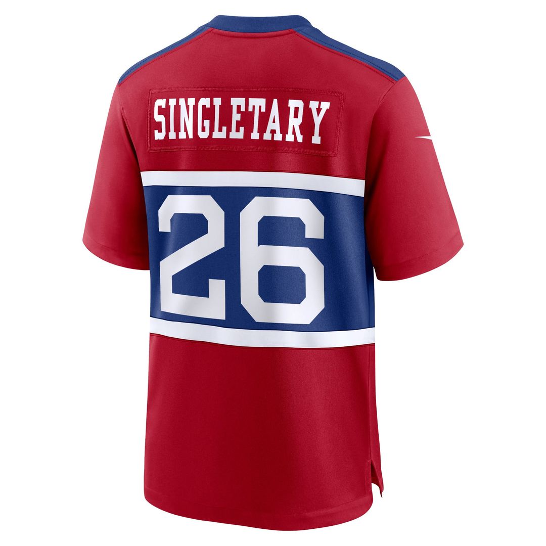 Devin Singletary New York Giants Youth Game Jersey - Red
