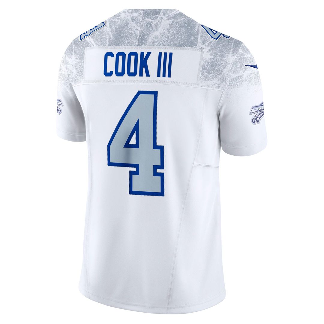 James Cook III Buffalo Bills Rivalries Collection Stitched Limited Jersey - White