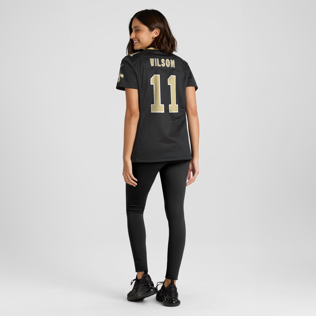 Zach Wilson New Orleans Saints Women's Team Game Jersey - Black
