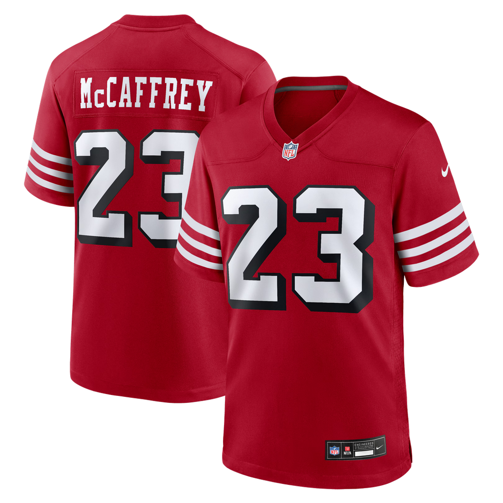 Christian McCaffrey San Francisco 49ers Alternate Game Player Jersey - Scarlet