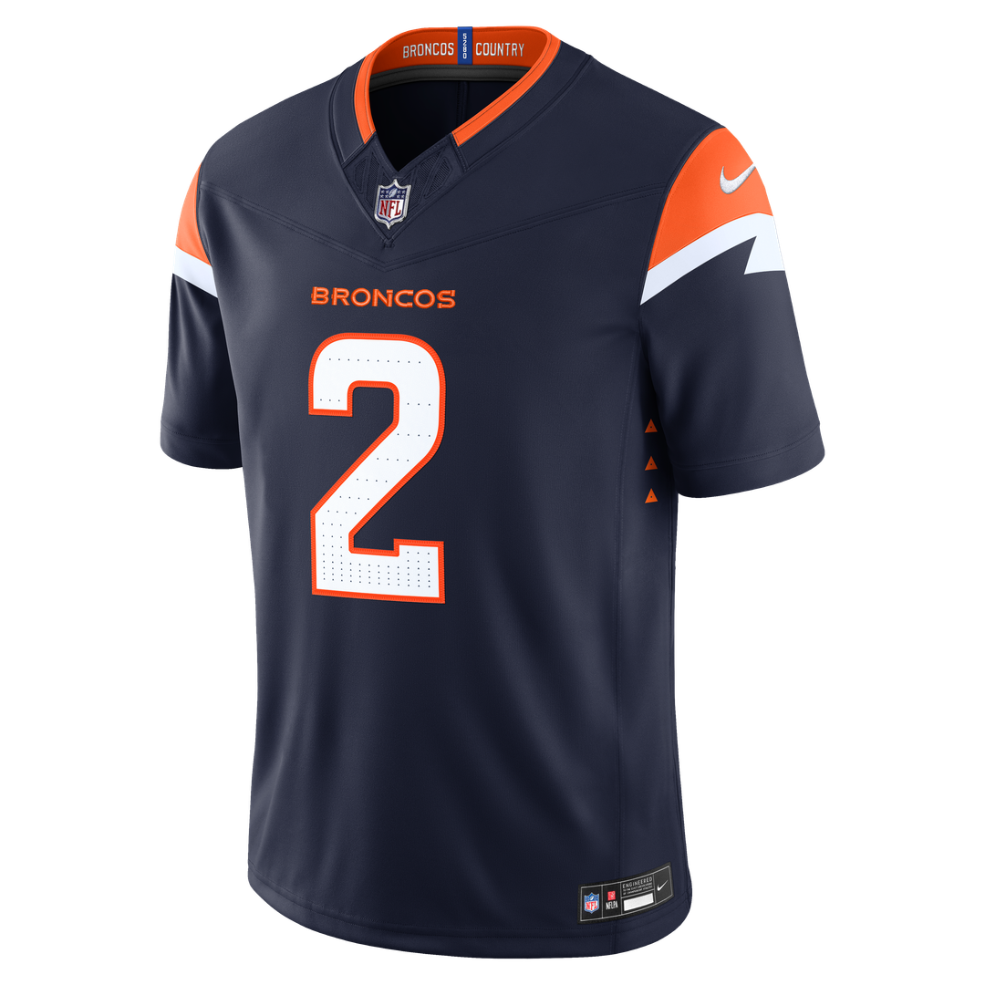 Patrick Surtain II Denver Broncos Team Vapor F.U.S.E. Stitched Limited Jersey - Orange