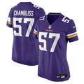 Chaz Chambliss Minnesota Vikings Women's Team Game Jersey - Purple