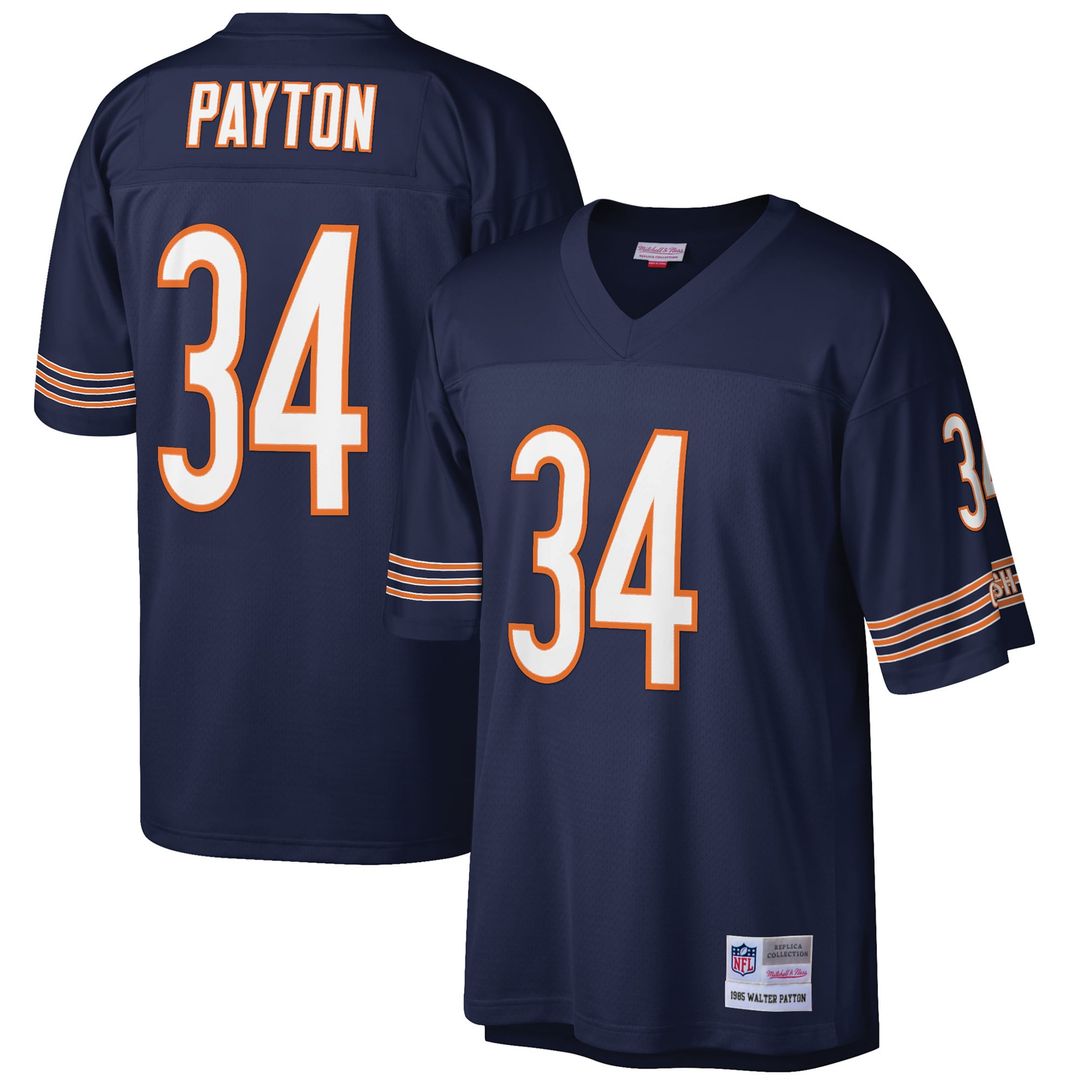 Walter Payton Chicago Bears Big & Tall 1985 Retired Player Replica Jersey - White