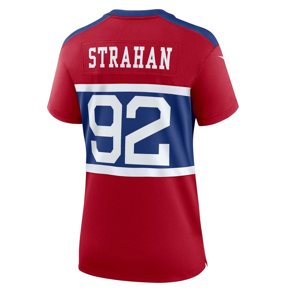 Michael Strahan New York Giants Women's Alternate Retired Player Game Jersey - Century Red