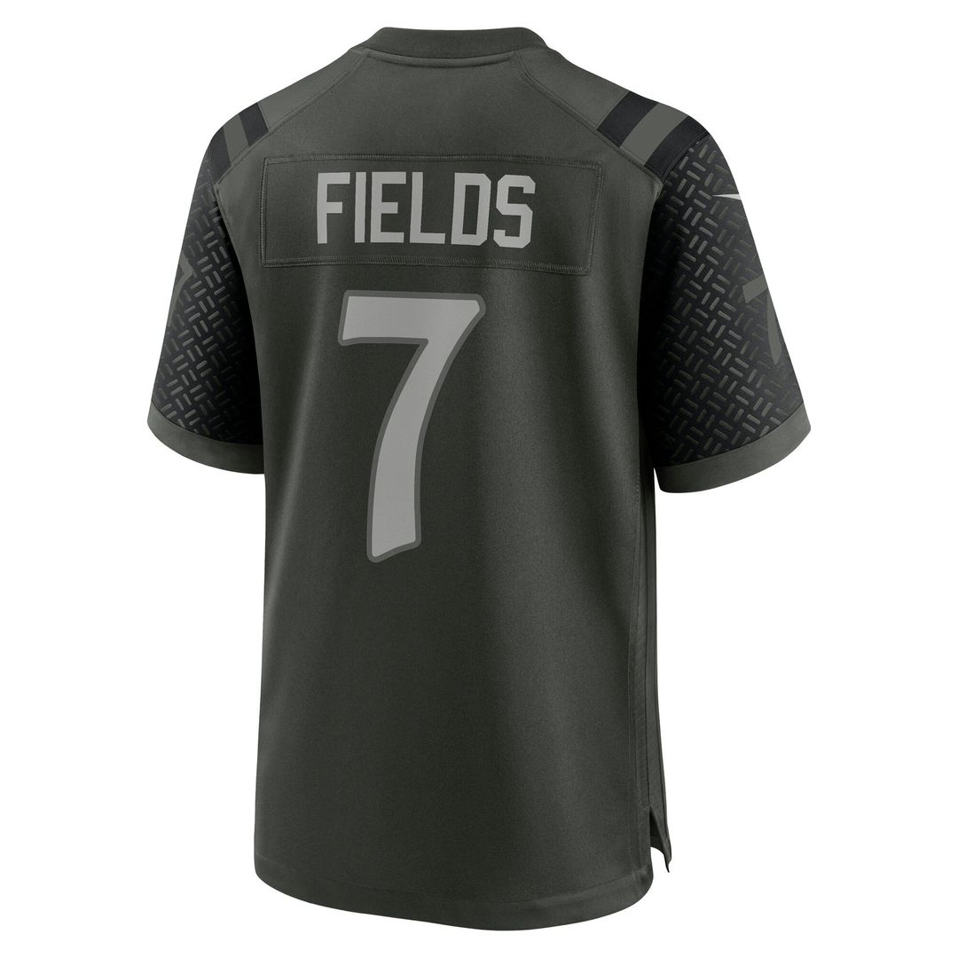 Justin Fields New York Jets 2025 Rivalries Collection Game Jersey - Gotham Green