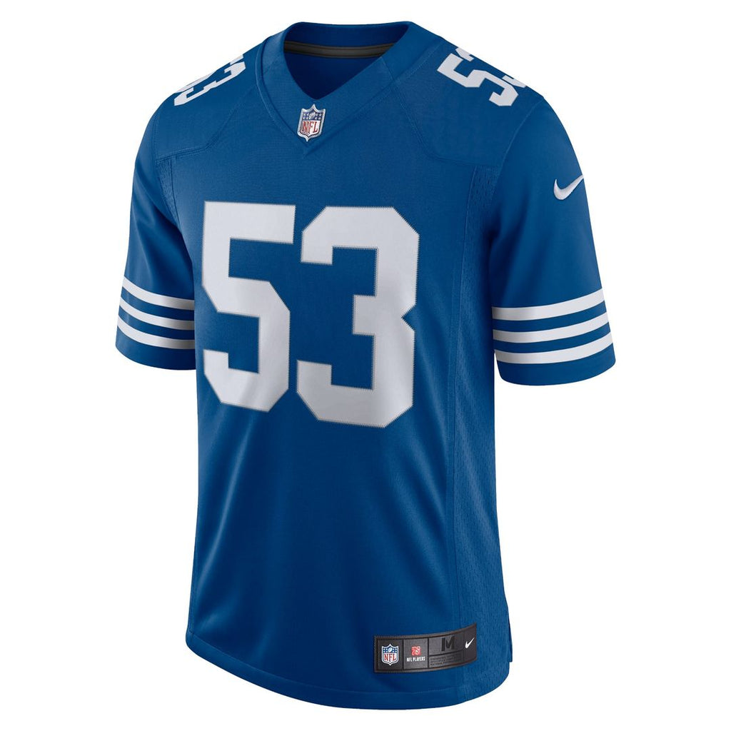Men's Darius Leonard Royal Indianapolis Colts Alternate Vapor Limited Jersey